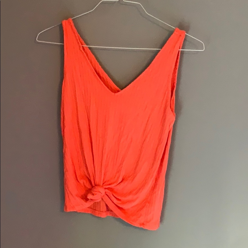 pink v-cut tank